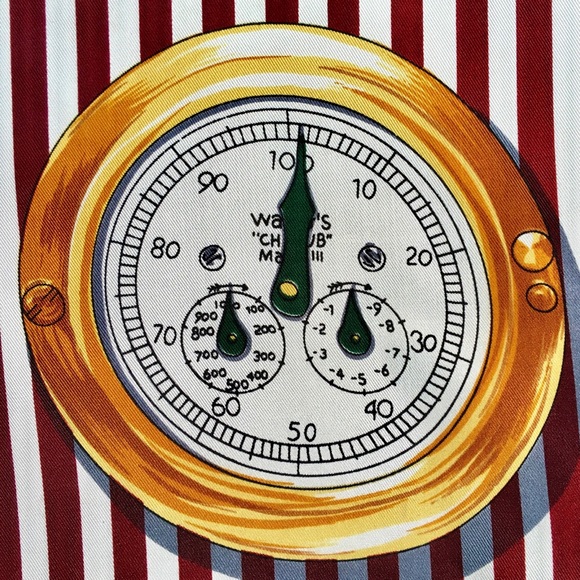 Nautical Scarf Made in Korea | 35” - Picture 7 of 8